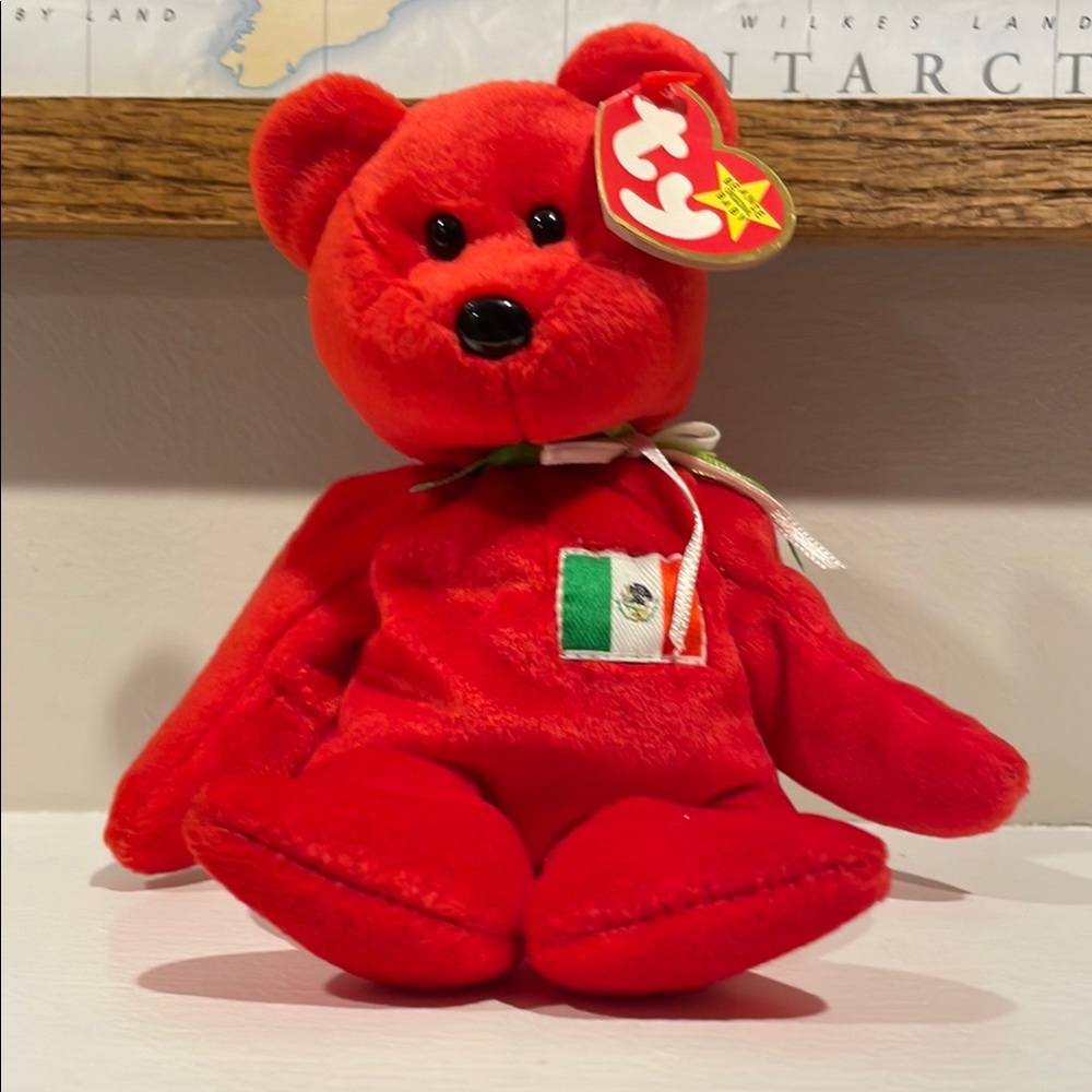 Osito Mexican Flag Beanie Baby 🇲🇽